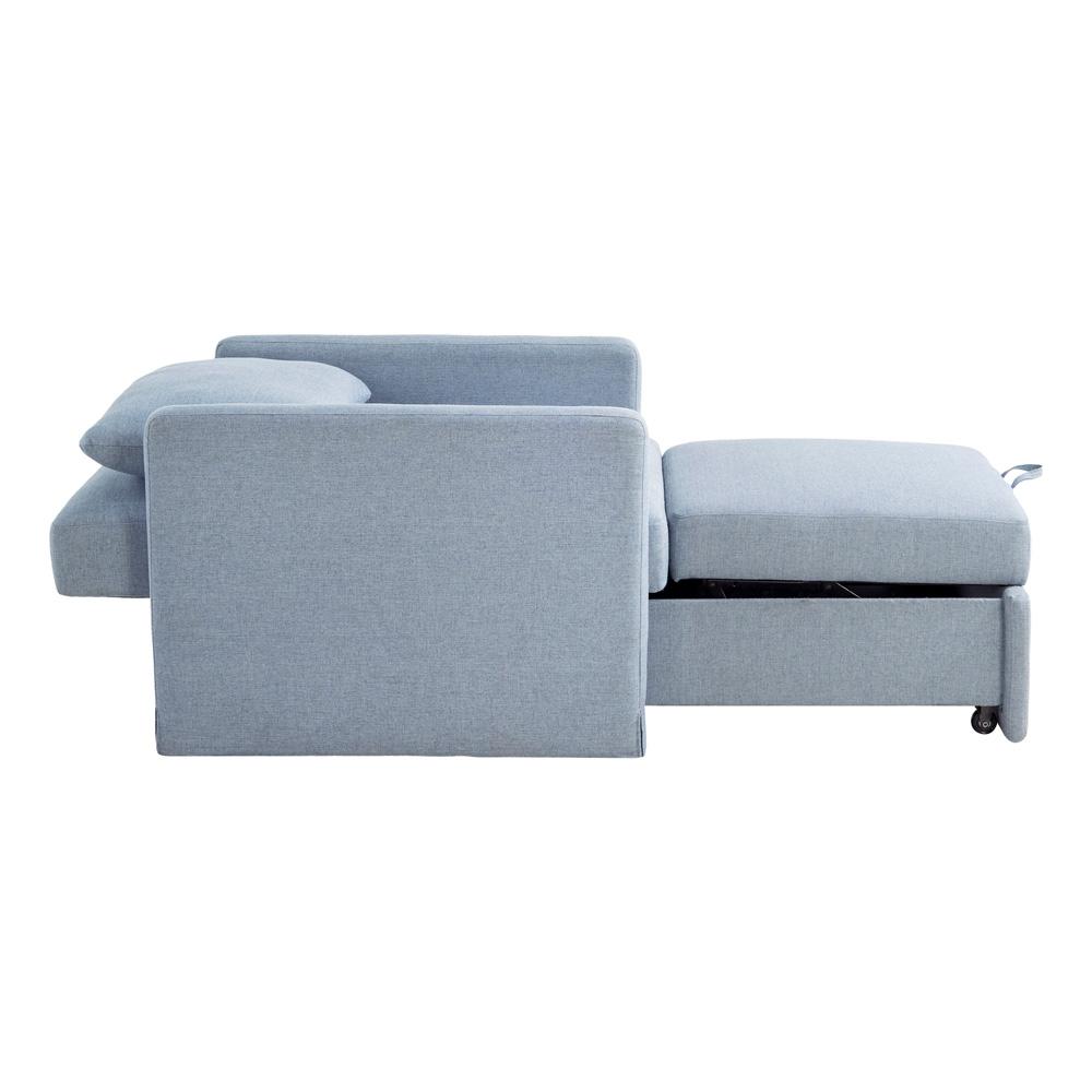 Lifestyle Solutions - Serta Baltimore Convertible Chair, Blue - 111A049BLU veiw 6