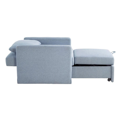 Lifestyle Solutions - Serta Baltimore Convertible Chair, Blue - 111A049BLU veiw 6