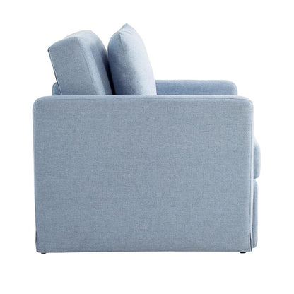 Lifestyle Solutions - Serta Baltimore Convertible Chair, Blue - 111A049BLU veiw 7