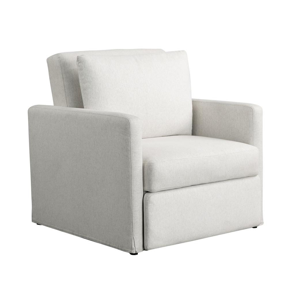 Lifestyle Solutions - Serta Baltimore Convertible Chair, Cream - 111A049CRM veiw 2