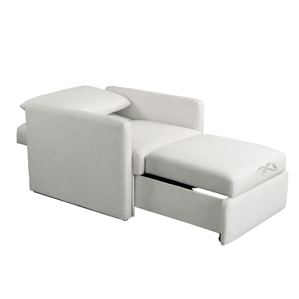 Lifestyle Solutions - Serta Baltimore Convertible Chair, Cream - 111A049CRM veiw 4