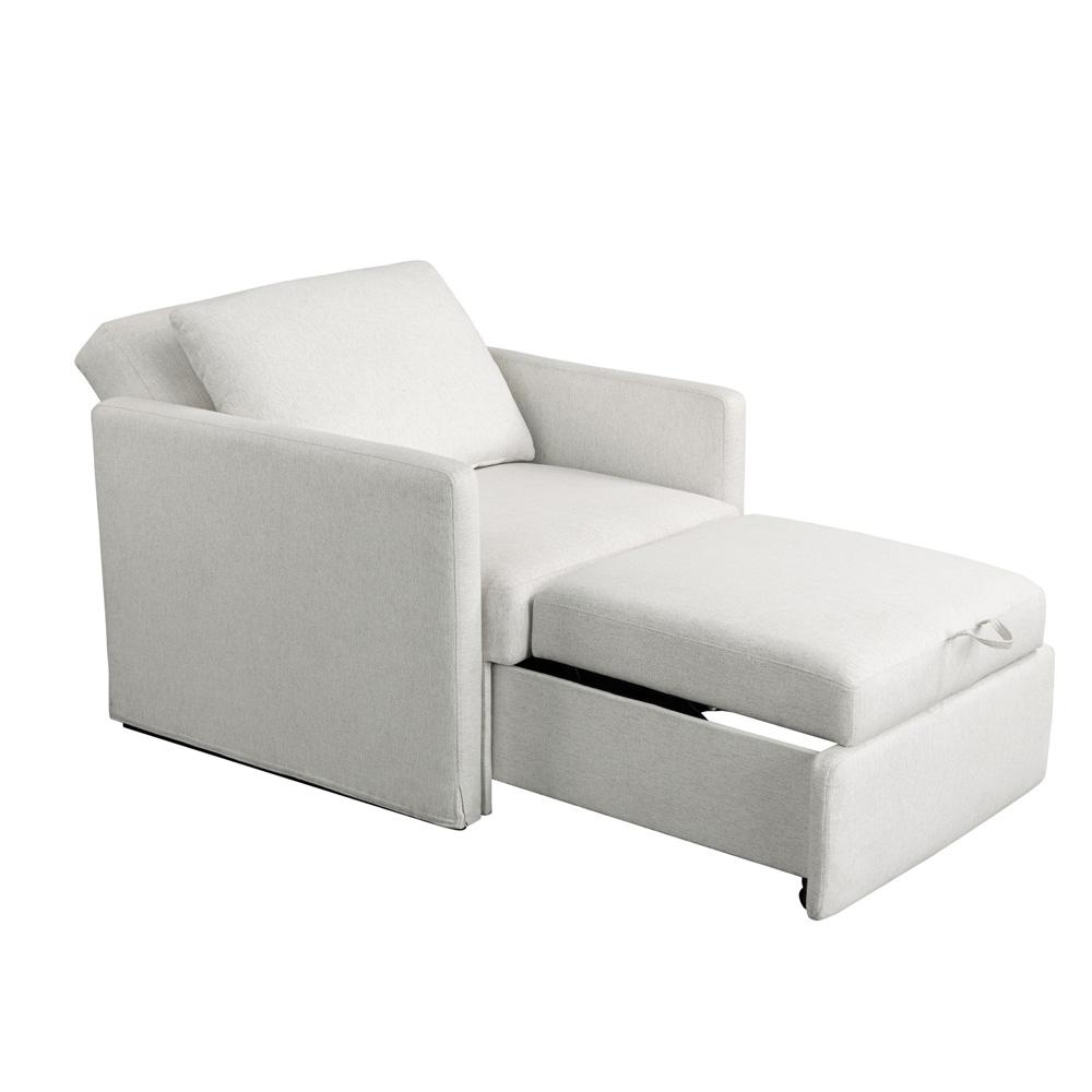 Lifestyle Solutions - Serta Baltimore Convertible Chair, Cream - 111A049CRM veiw 5