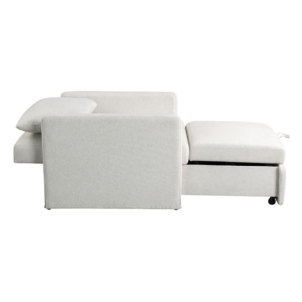 Lifestyle Solutions - Serta Baltimore Convertible Chair, Cream - 111A049CRM veiw 6