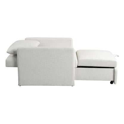 Lifestyle Solutions - Serta Baltimore Convertible Chair, Cream - 111A049CRM veiw 6
