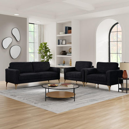 Lifestyle Solutions - Studio Living Moreland Sofa, Black - 133A016BLK veiw 10