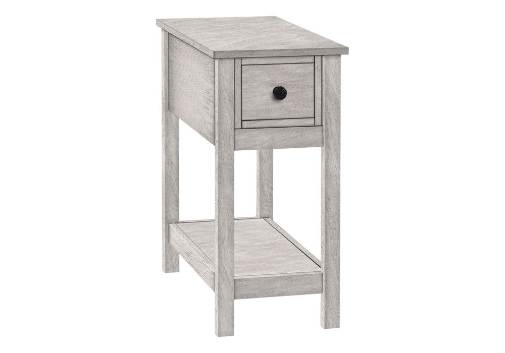 Monarch Specialties - Side Table, 2 Tier, Grey Veneer, Transitional - I-3963 veiw 1