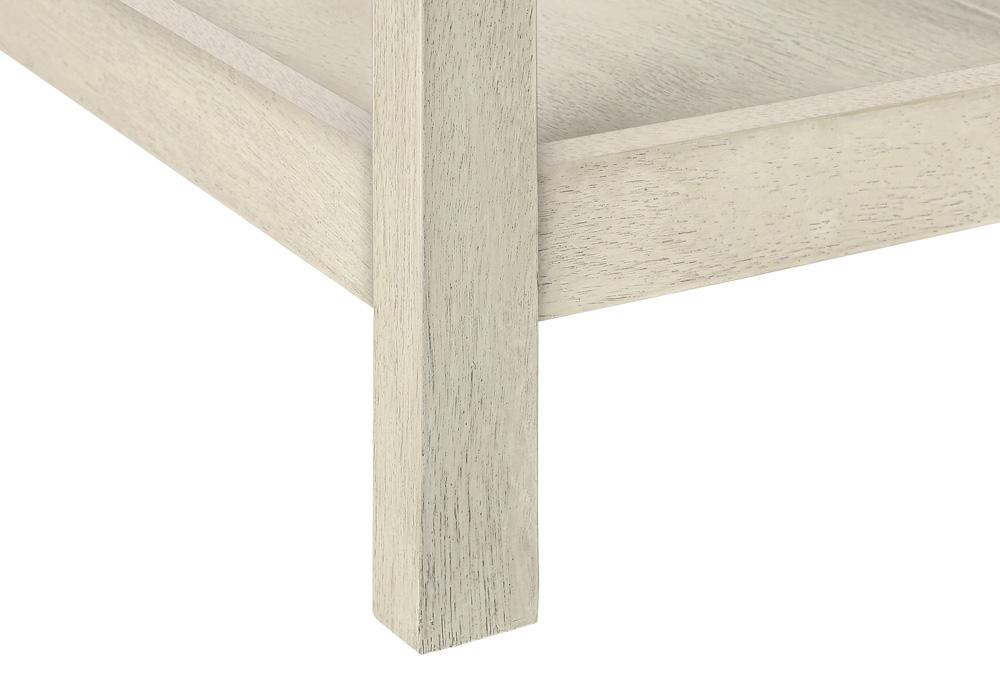 Monarch Specialties - Side Table, Storage Drawer, Antique White Veneer, Brown Veneer, Transitional - I-3962 veiw 8