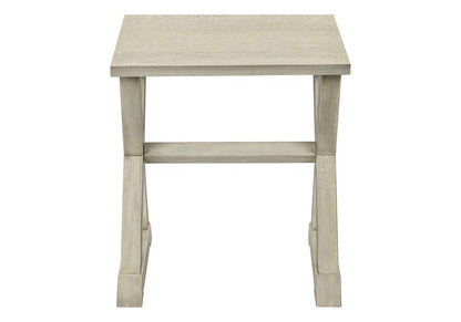 Monarch Specialties - Accent Table, Antique White Veneer, Transitional - I-3989 veiw 2