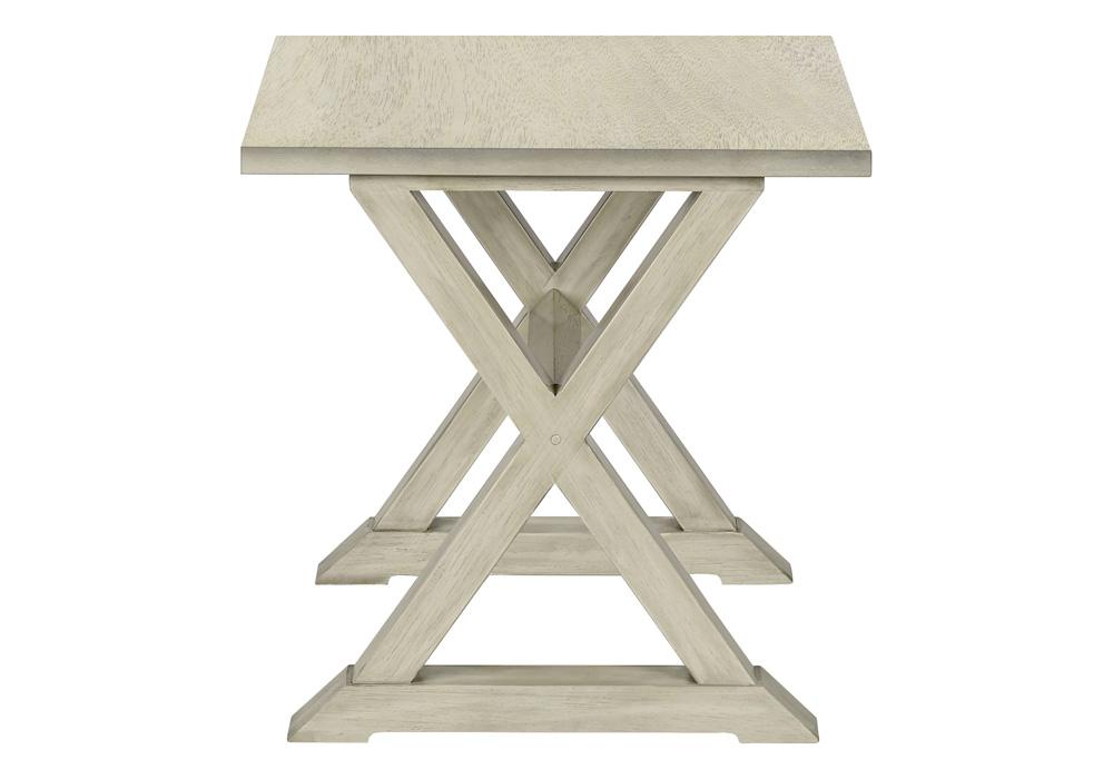 Monarch Specialties - Accent Table, Antique White Veneer, Transitional - I-3989 veiw 3