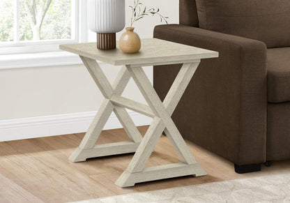 Monarch Specialties - Accent Table, Antique White Veneer, Transitional - I-3989 veiw 8