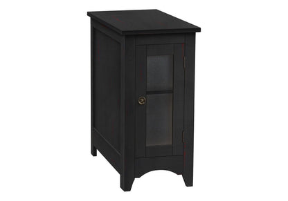 Monarch Specialties - Side Table, Black Veneer, Transitional - I-3995 veiw 1