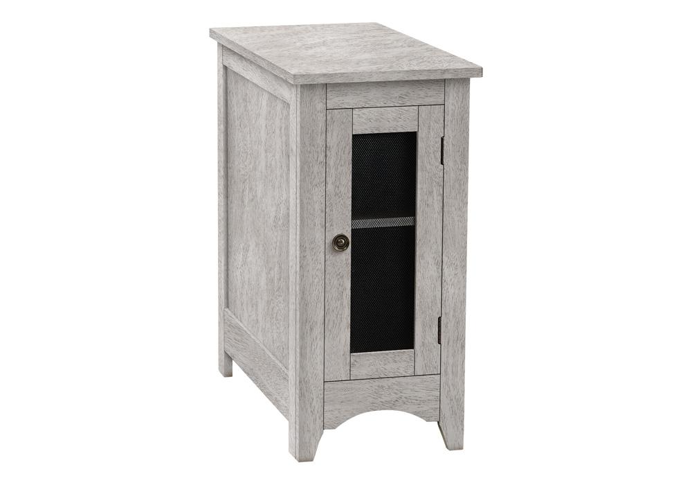 Monarch Specialties - Side Table, Grey Veneer, Transitional - I-3996 veiw 1