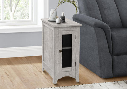 Monarch Specialties - Side Table, Grey Veneer, Transitional - I-3996 veiw 2