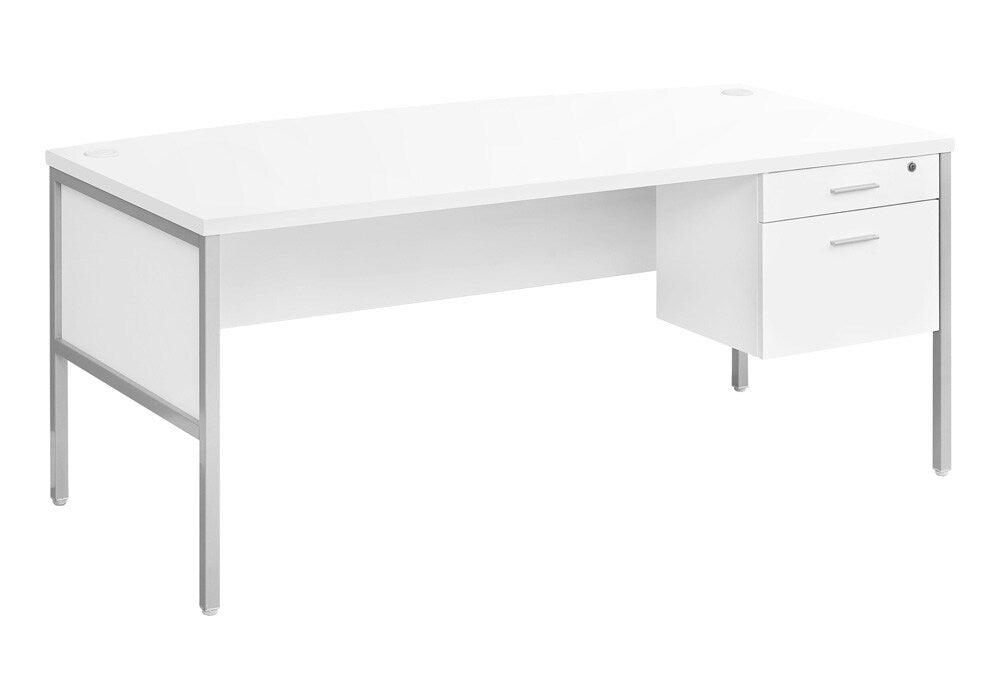 Monarch Specialties - Computer Desk, 72inL, Silver Metal, Contemporary, Modern - I-7725 veiw 1