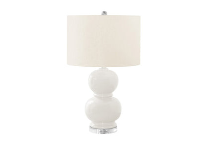Monarch Specialties - Lighting, 25inH, Cream Ceramic, Ivory / Cream Shade, Contemporary - I-9744 veiw 1