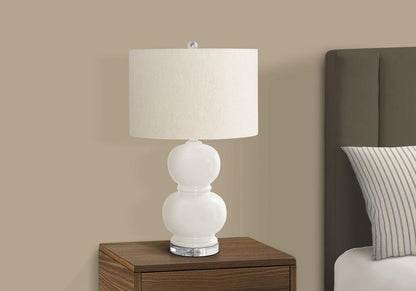 Monarch Specialties - Lighting, 25inH, Cream Ceramic, Ivory / Cream Shade, Contemporary - I-9744 veiw 3