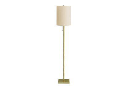 Monarch Specialties - Lighting, 62inH, Brass Metal, Ivory / Cream Shade, Contemporary - I-9759 veiw 1