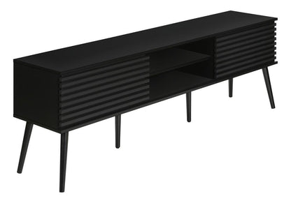 Monarch Specialties - Tv Stand, 72 Inch, Media Entertainment Center, Storage Cabinet, Console, Black Laminate, Contemporary - I-2783 veiw 1