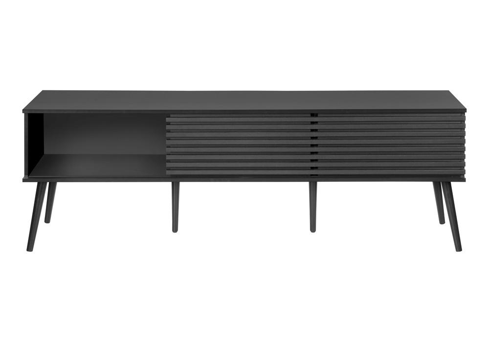 Monarch Specialties - Tv Stand, 72 Inch, Media Entertainment Center, Storage Cabinet, Console, Black Laminate, Contemporary - I-2783 veiw 4