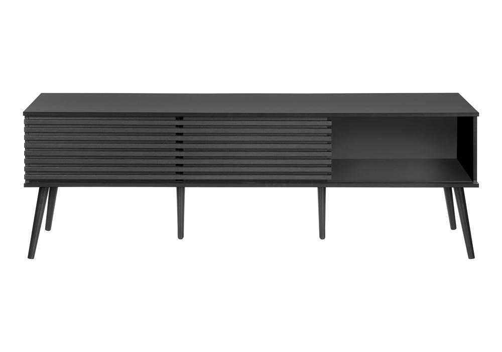 Monarch Specialties - Tv Stand, 72 Inch, Media Entertainment Center, Storage Cabinet, Console, Black Laminate, Contemporary - I-2783 veiw 5