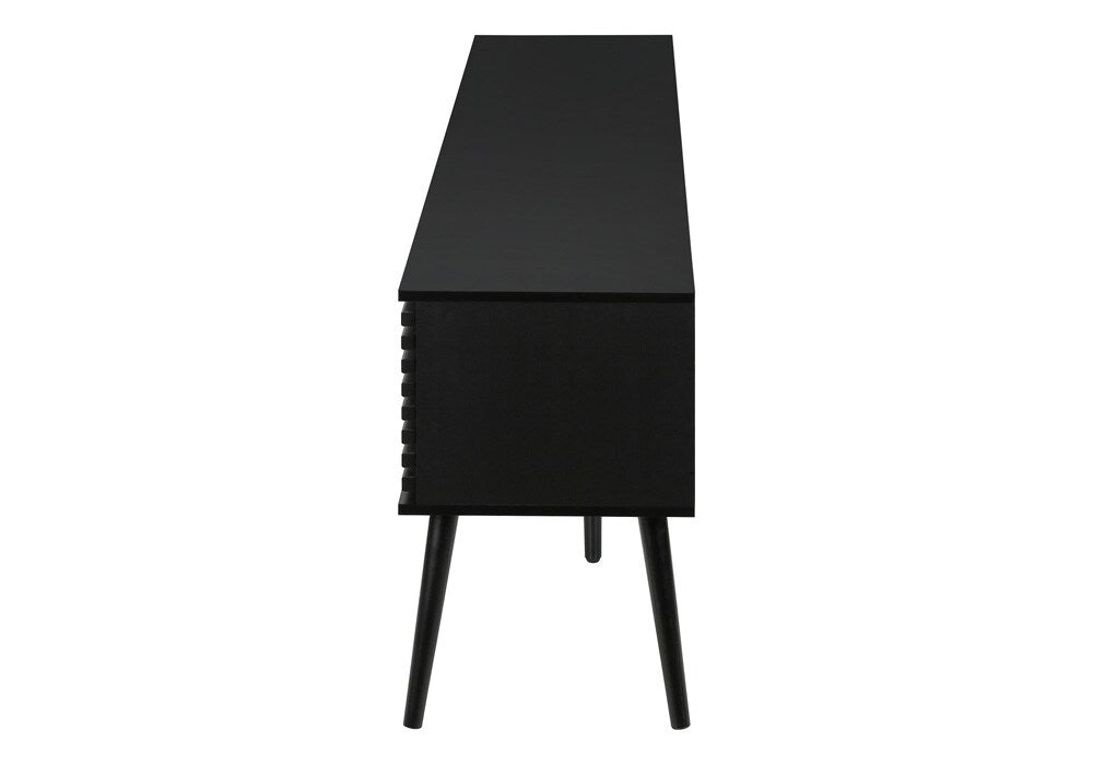 Monarch Specialties - Tv Stand, 72 Inch, Media Entertainment Center, Storage Cabinet, Console, Black Laminate, Contemporary - I-2783 veiw 6
