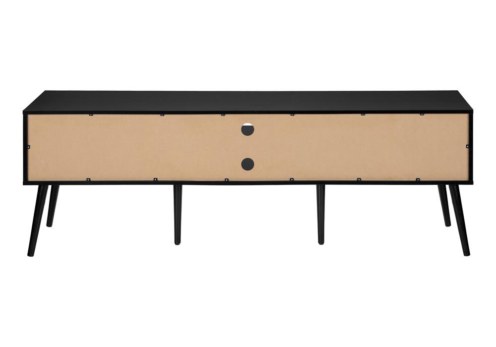 Monarch Specialties - Tv Stand, 72 Inch, Media Entertainment Center, Storage Cabinet, Console, Black Laminate, Contemporary - I-2783 veiw 7