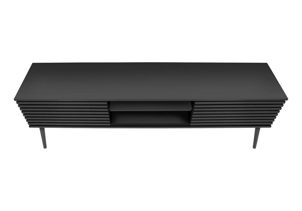 Monarch Specialties - Tv Stand, 72 Inch, Media Entertainment Center, Storage Cabinet, Console, Black Laminate, Contemporary - I-2783 veiw 8
