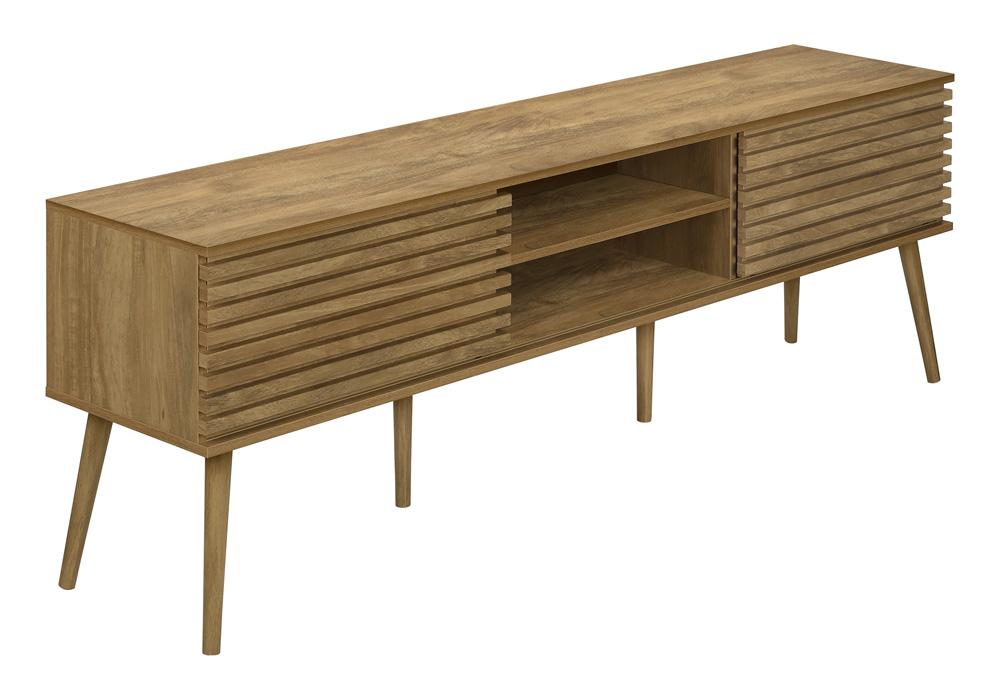 Monarch Specialties - Tv Stand, 72 Inch, Cabinet, Console, Storage Shelves, Walnut Laminate, Contemporary, Modern - I-2784 veiw 1