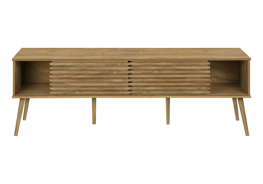 Monarch Specialties - Tv Stand, 72 Inch, Cabinet, Console, Storage Shelves, Walnut Laminate, Contemporary, Modern - I-2784 veiw 3