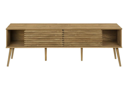 Monarch Specialties - Tv Stand, 72 Inch, Cabinet, Console, Storage Shelves, Walnut Laminate, Contemporary, Modern - I-2784 veiw 3