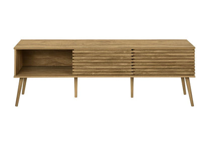 Monarch Specialties - Tv Stand, 72 Inch, Cabinet, Console, Storage Shelves, Walnut Laminate, Contemporary, Modern - I-2784 veiw 4