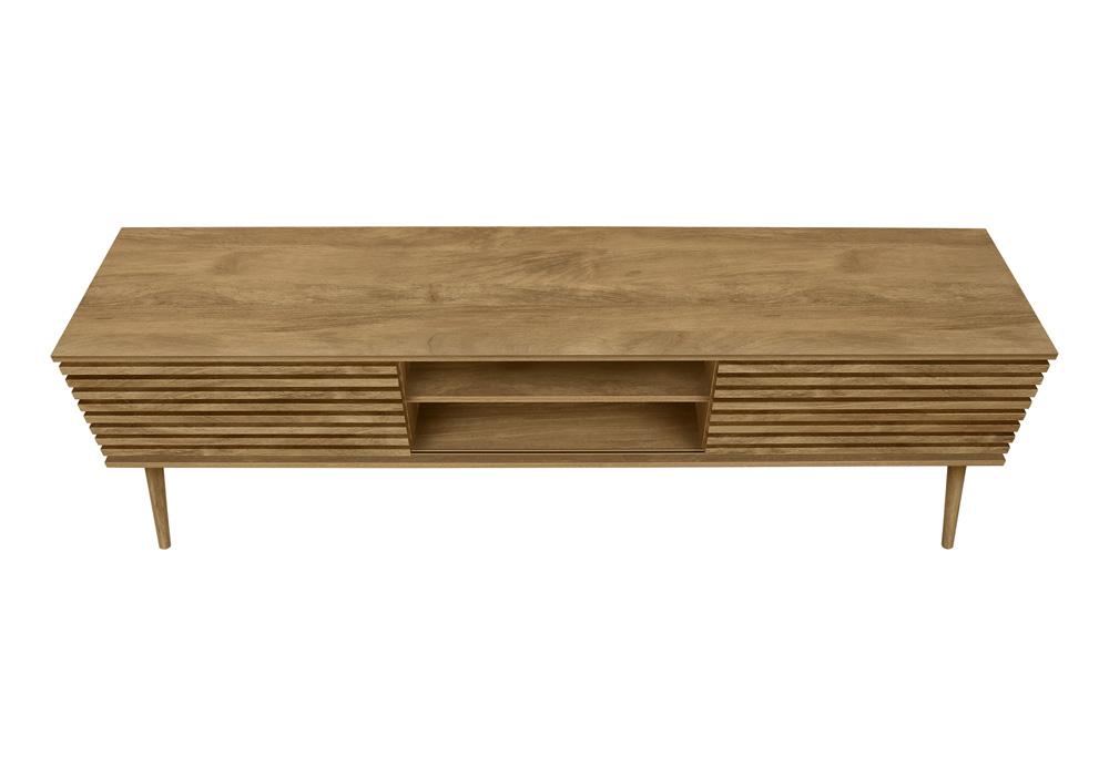 Monarch Specialties - Tv Stand, 72 Inch, Cabinet, Console, Storage Shelves, Walnut Laminate, Contemporary, Modern - I-2784 veiw 8