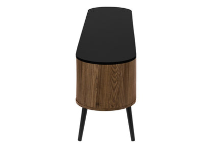 Monarch Specialties - Tv Stand, 72 Inch, Center, Storage Cabinet, Walnut Laminate, Black Laminate, Contemporary, Mid Century - I-2798 veiw 3