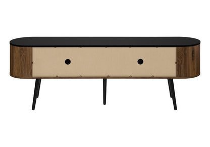 Monarch Specialties - Tv Stand, 72 Inch, Center, Storage Cabinet, Walnut Laminate, Black Laminate, Contemporary, Mid Century - I-2798 veiw 4