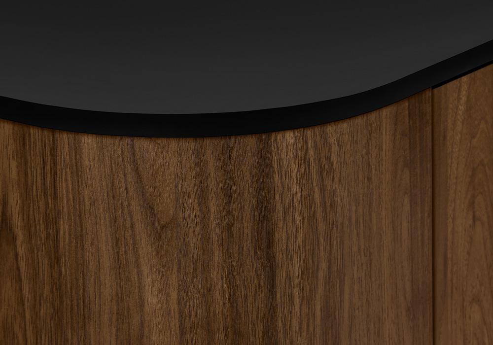Monarch Specialties - Tv Stand, 72 Inch, Center, Storage Cabinet, Walnut Laminate, Black Laminate, Contemporary, Mid Century - I-2798 veiw 6