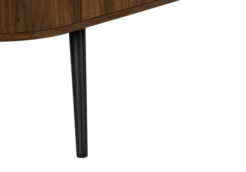 Monarch Specialties - Tv Stand, 72 Inch, Center, Storage Cabinet, Walnut Laminate, Black Laminate, Contemporary, Mid Century - I-2798 veiw 8