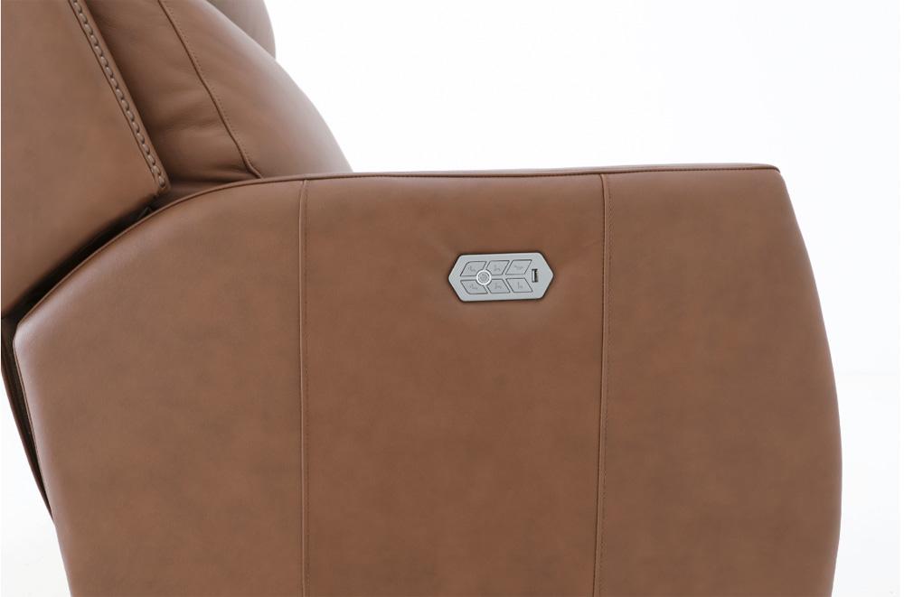 BarcaLounger - Anaheim Power Recliner w/Power Head Rest & Power Lumbar - Dobbs Saddle - 9PHL3687571886 veiw 6