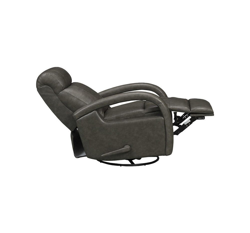 BarcaLounger - Harlee Swivel Glider Recliner - Ryegate Gray - 81365370692 veiw 5