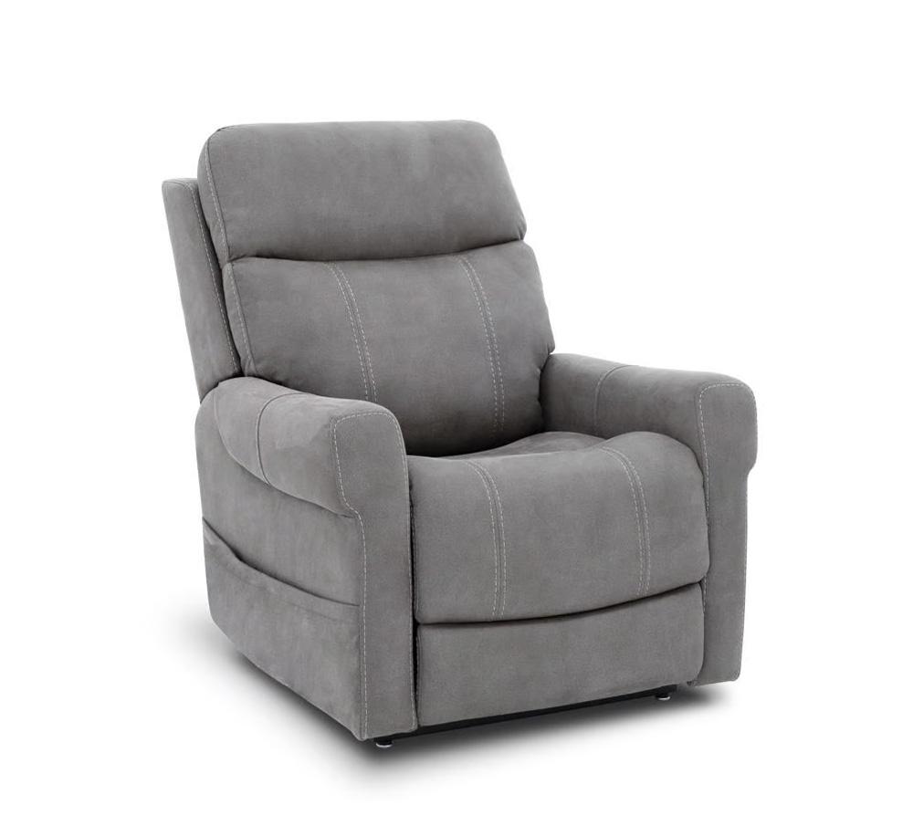 BarcaLounger - Lloyd Power Lift Recliner w/Power Head Rest, Power Lumbar & 3 Zone Heat - Stonewash Dove - 23PHLH1444214593 veiw 1