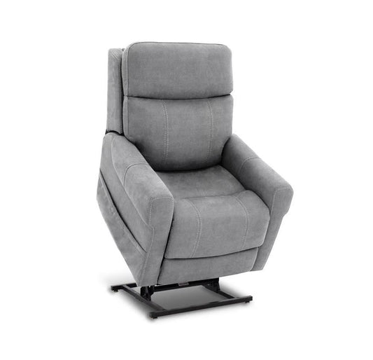 BarcaLounger - Lloyd Power Lift Recliner w/Power Head Rest, Power Lumbar & 3 Zone Heat - Stonewash Dove - 23PHLH1444214593 veiw 2