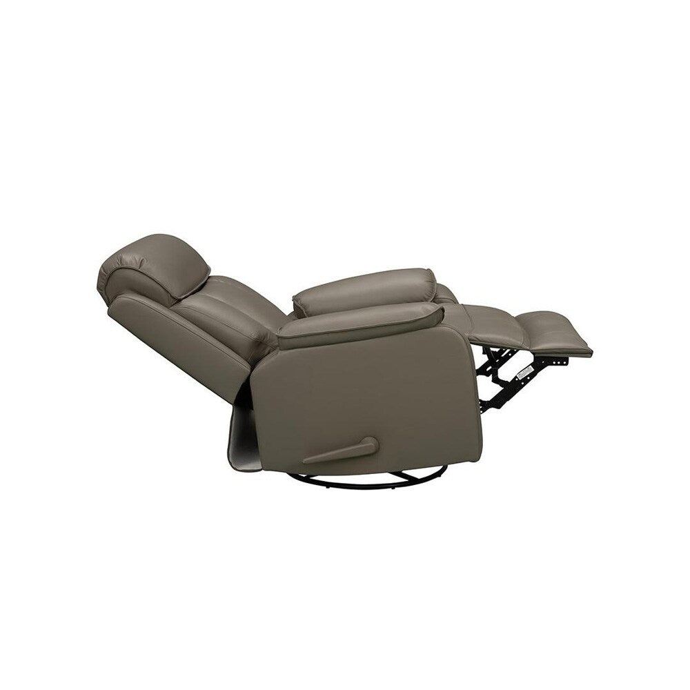 BarcaLounger - Mac Swivel Glider Recliner in Lynn Smokey Gray - 81396373893 veiw 3