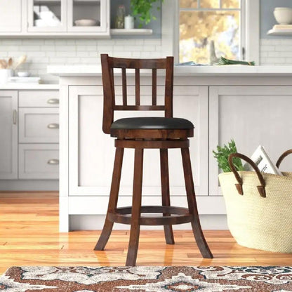 Boraam - Bloomington Swivel Counter Stool - Walnut - 60524_BOR veiw 2