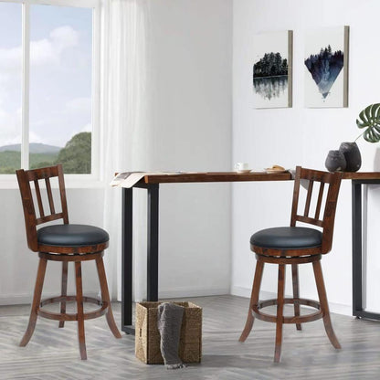 Boraam - Bloomington Swivel Counter Stool - Walnut - 60524_BOR veiw 6