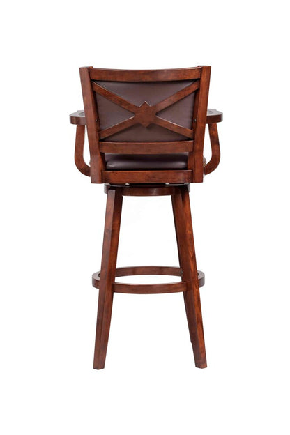 Boraam - Broadmoor Extra Tall Swivel Bar Stool With Arms - Cappuccino - 51834 veiw 5