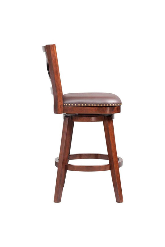Boraam - Broadmoor Swivel Bar Stool - Cappuccino - 51829 veiw 2