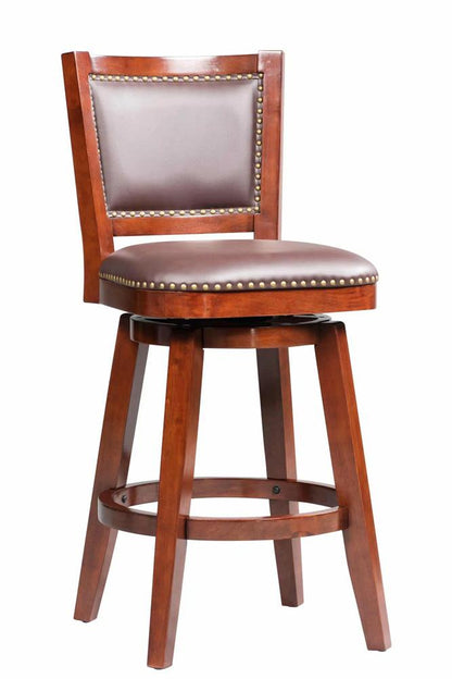 Boraam - Broadmoor Swivel Bar Stool - Cherry - 51929 veiw 1