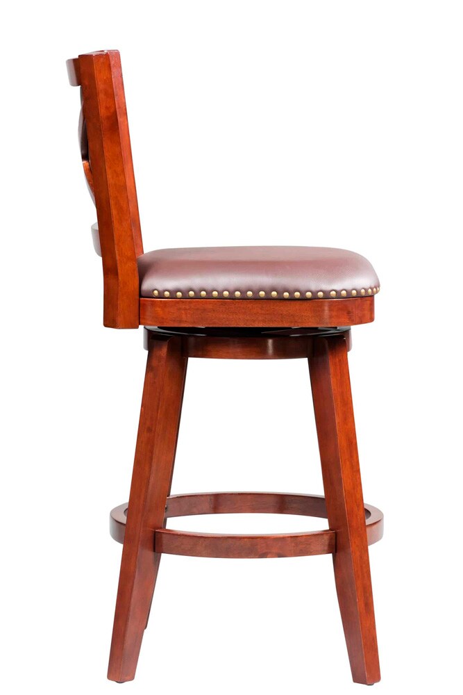 Boraam - Broadmoor Swivel Bar Stool - Cherry - 51929 veiw 4