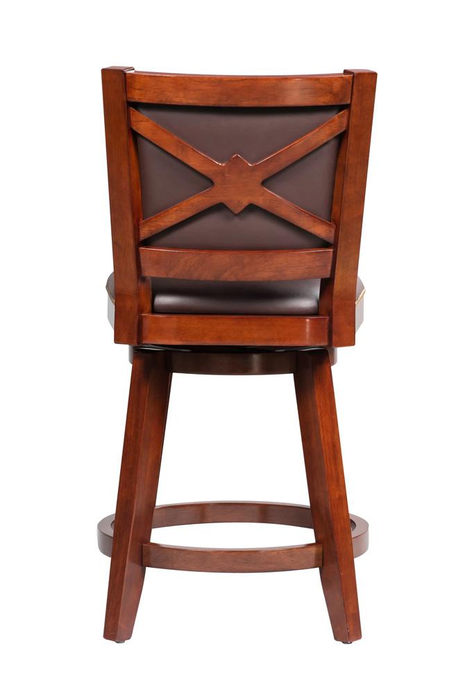 Boraam - Broadmoor Swivel Counter Stool - Cherry - 51924 veiw 4
