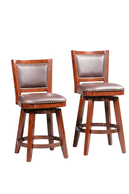 Boraam - Broadmoor Swivel Counter Stool - Cherry - 51924 veiw 5