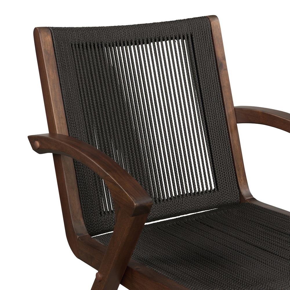 Boraam - Luca Black Rope Bar Stool - Cappuccino Finish - 80129 veiw 5
